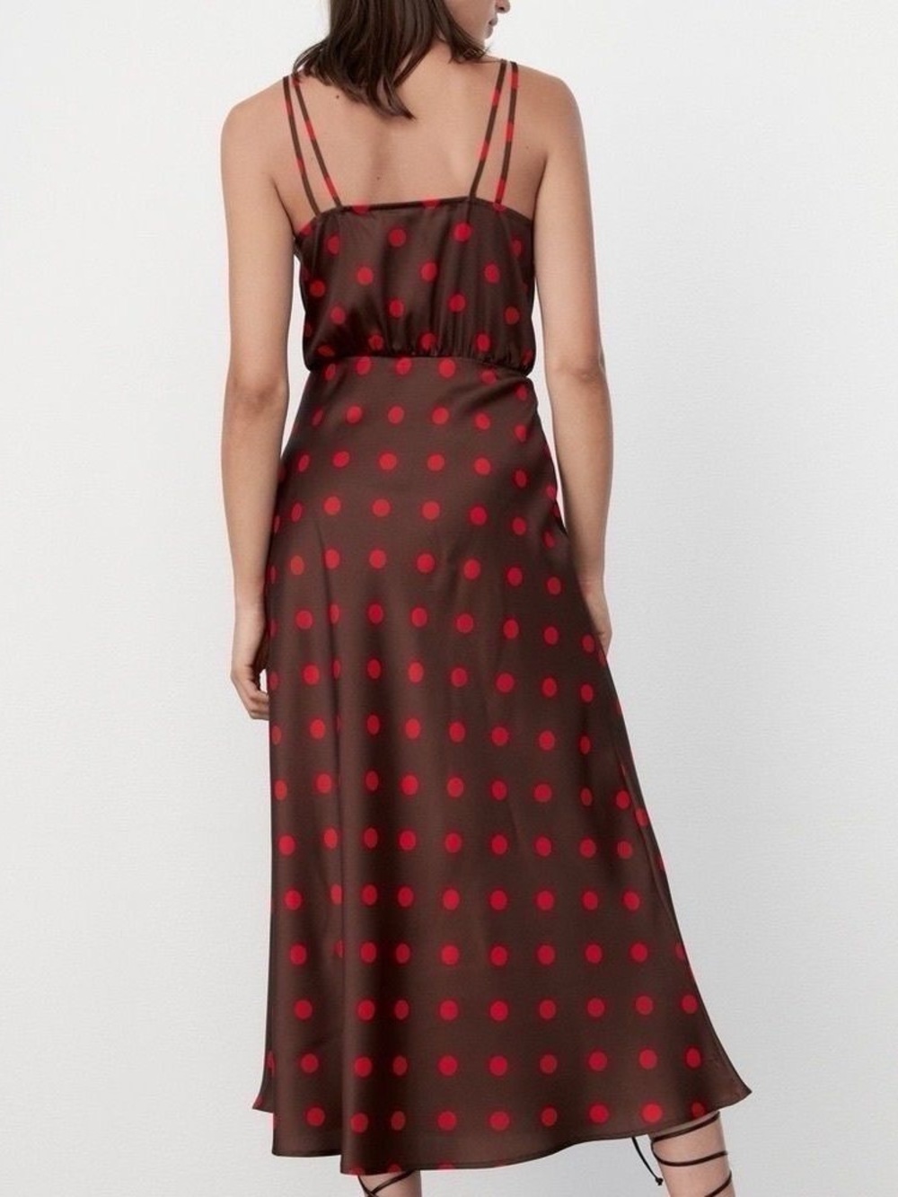 ZARA POLKA DOT DRESS MULTICOLORED - Picture 3 of 9